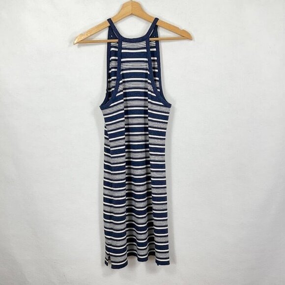 Theory Racerback Mini Dress Striped Graduation Summer Beach Nautical M - Picture 3 of 6